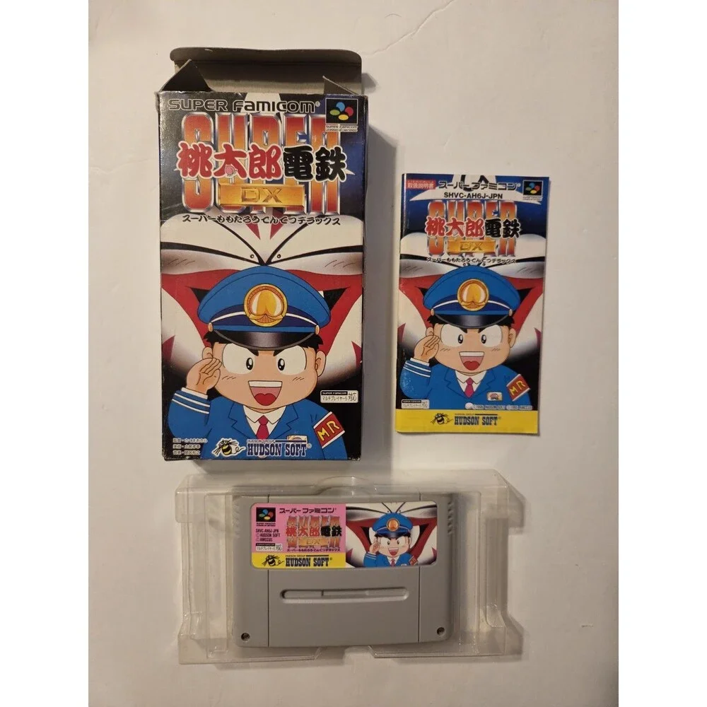Superfamicon Game Momotaro DX CIB Box Manual Inserts Nintendo Video Game SFC